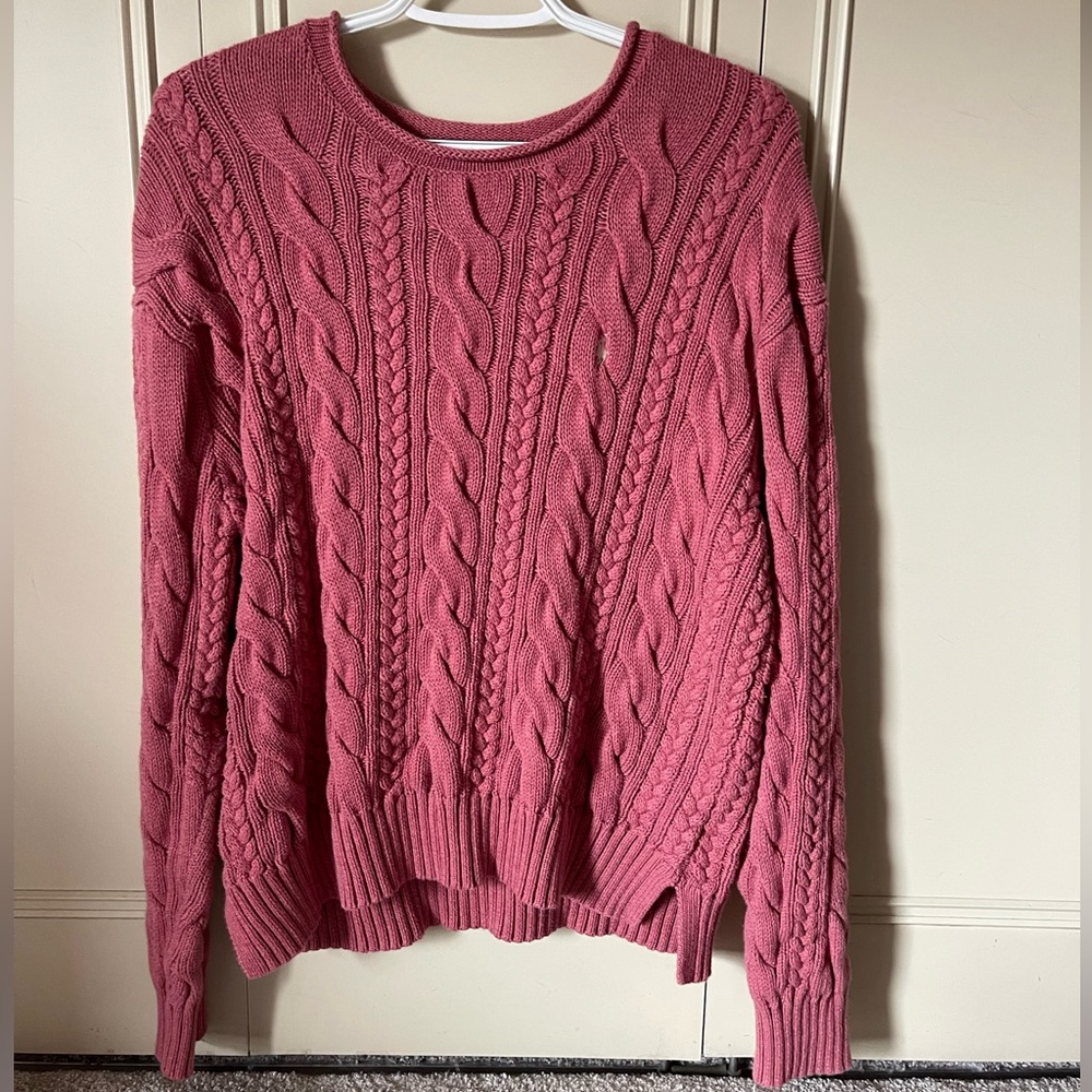 Beautiful raspberry Ralph Lauren sweater, women’s size large